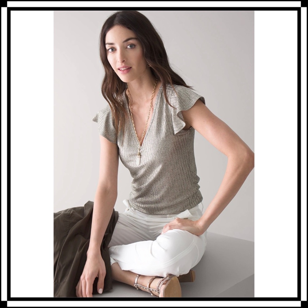 WHBM Metallic Top (NWT)